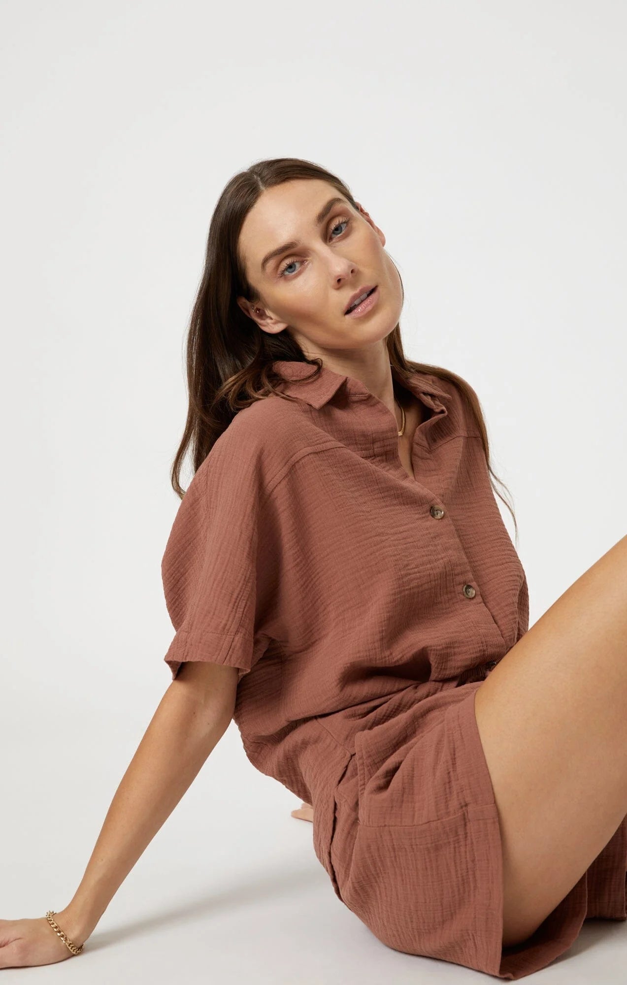 Mavi Gauze Short Sleeve Shirt