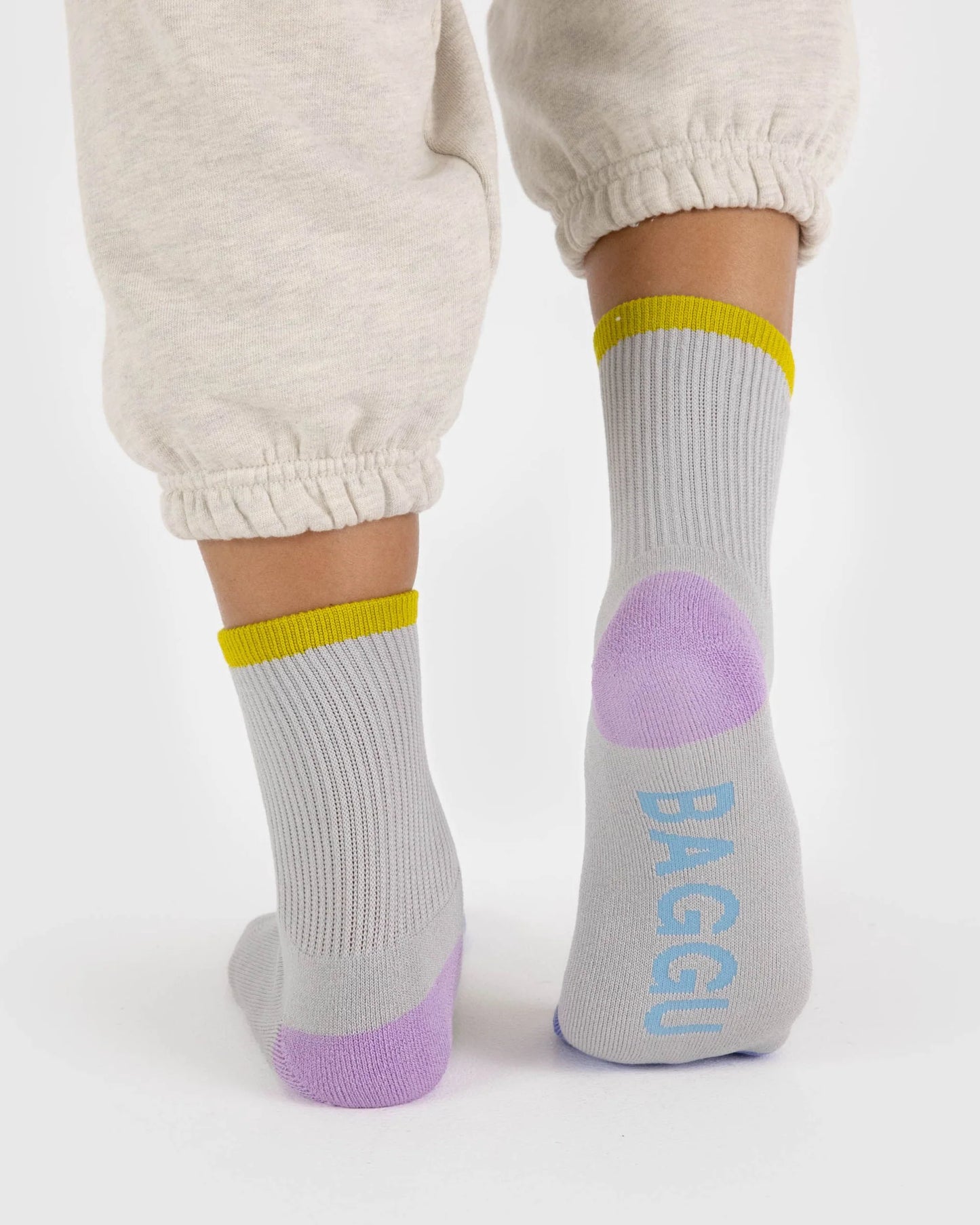 Sock Ribbed - Fog Mix