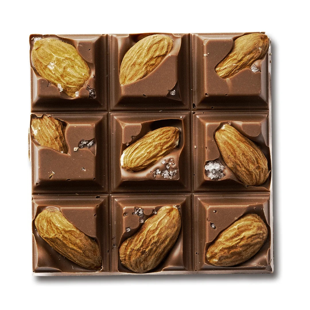Salt Spring Chocolate - Milk Chocolate Almond & Sea Salt Peekaboo Bar