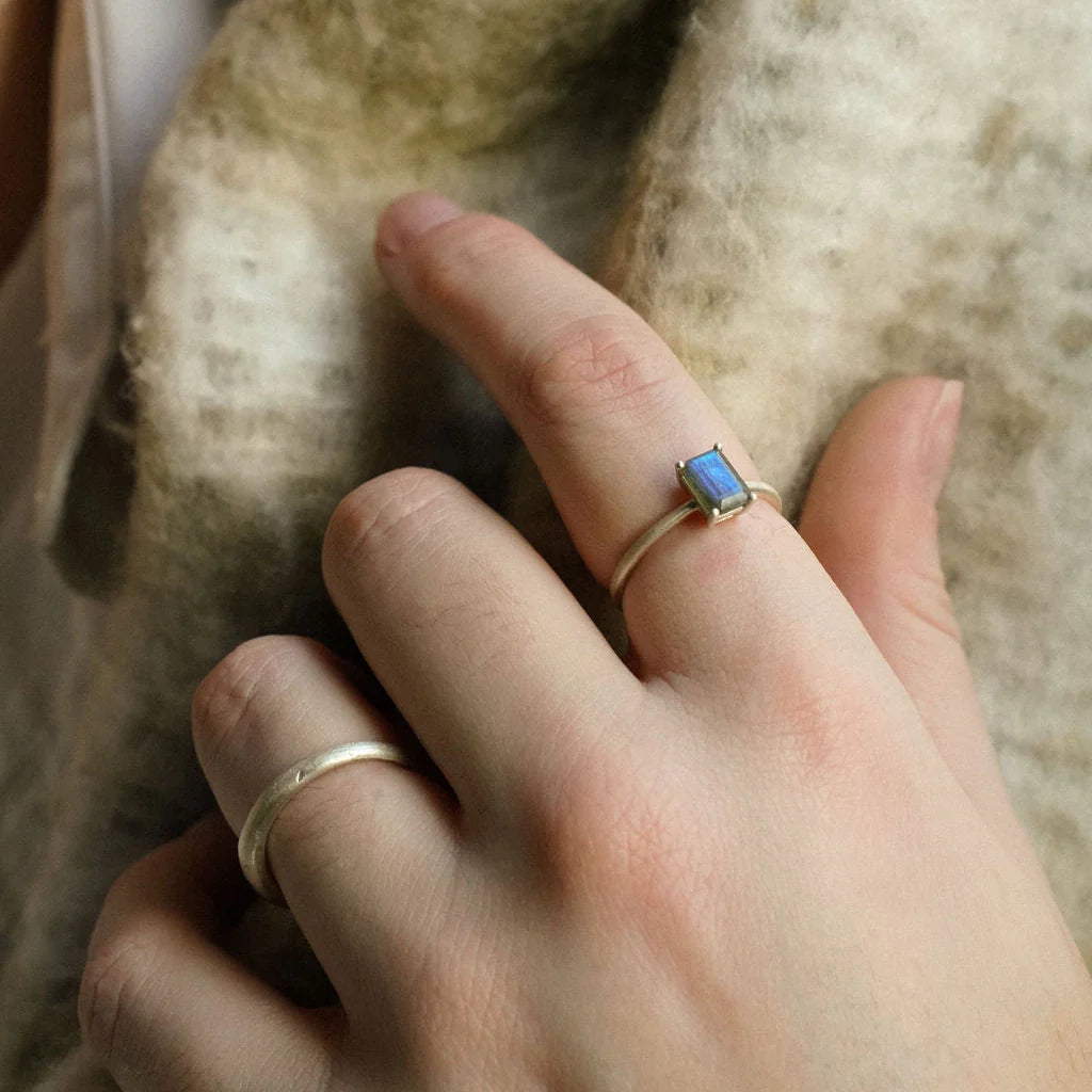 Lisa Fletcher - Ophelia Sterling Silver Ring - Labradorite