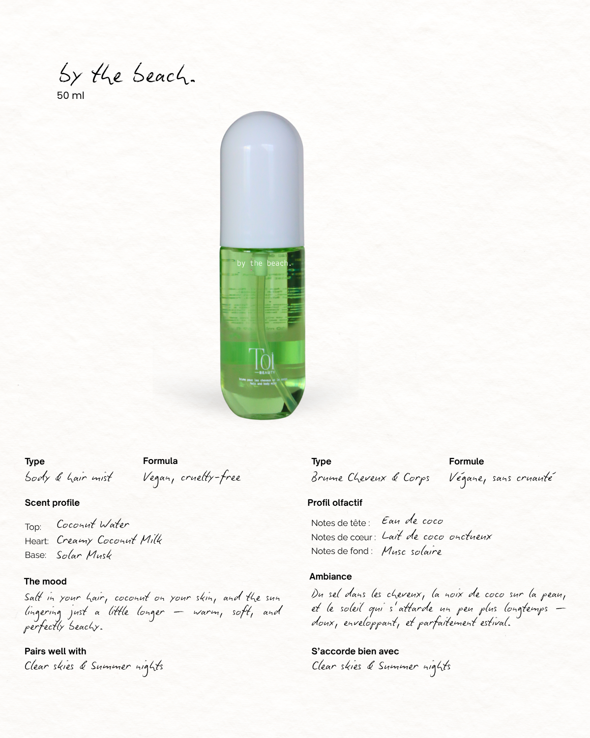 Hair and Body Spray Mist: Clear Skies / 50ml