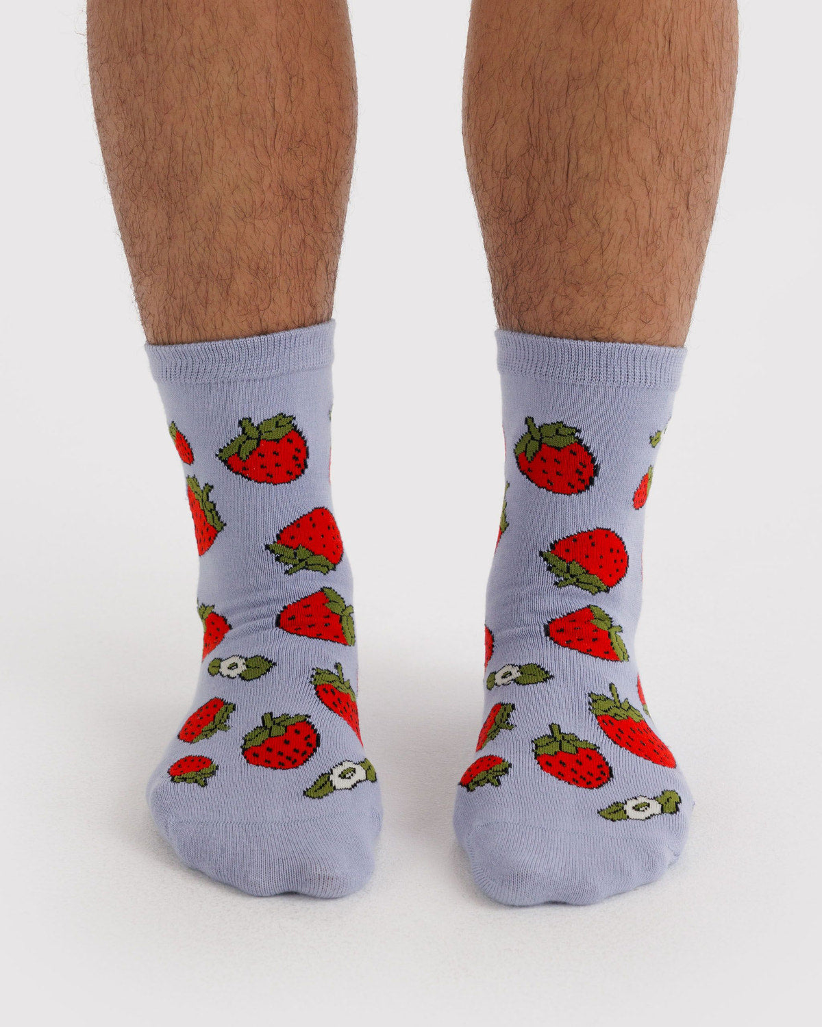 Baggu Crew Socks - Strawberry Blossom