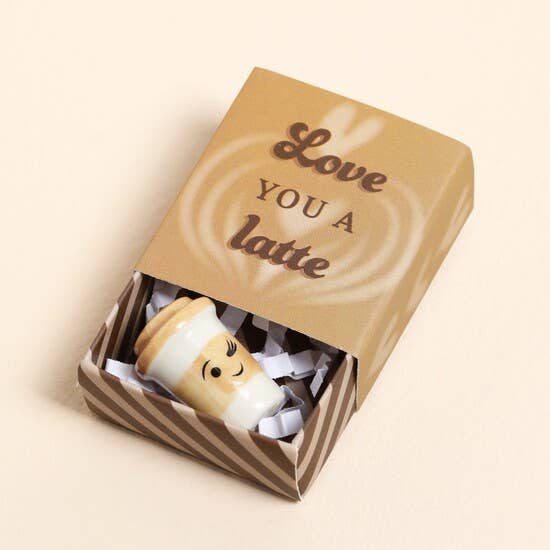 Tiny Matchbox Ceramic Tokens: Apple