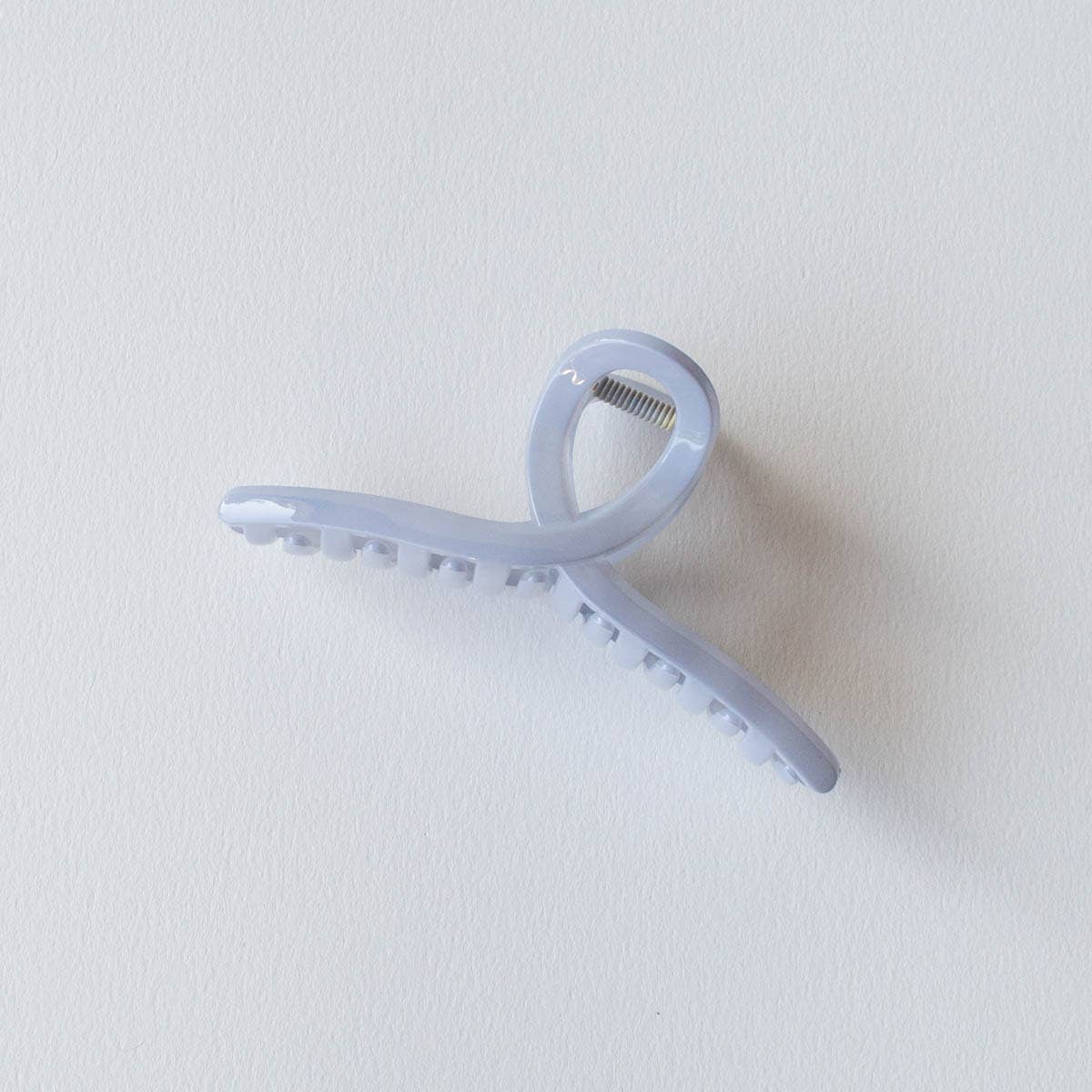 5 Inch Glossy French Twist Hair Clip: Clear Brown