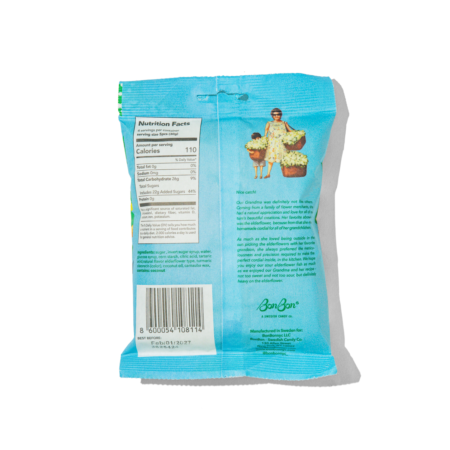 Sour Elderflower Fish - Swedish Candy