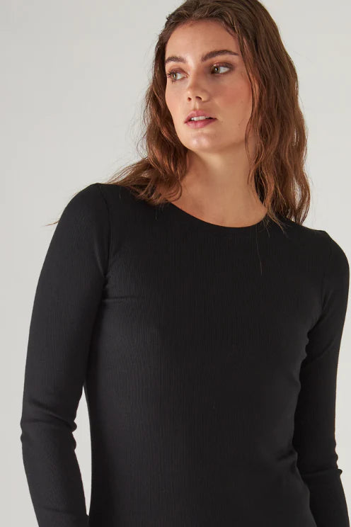 Assaraf Crew Neck Rib long sleeve