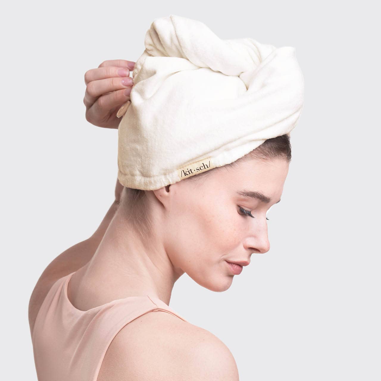Dry Hair Towel - Ivory