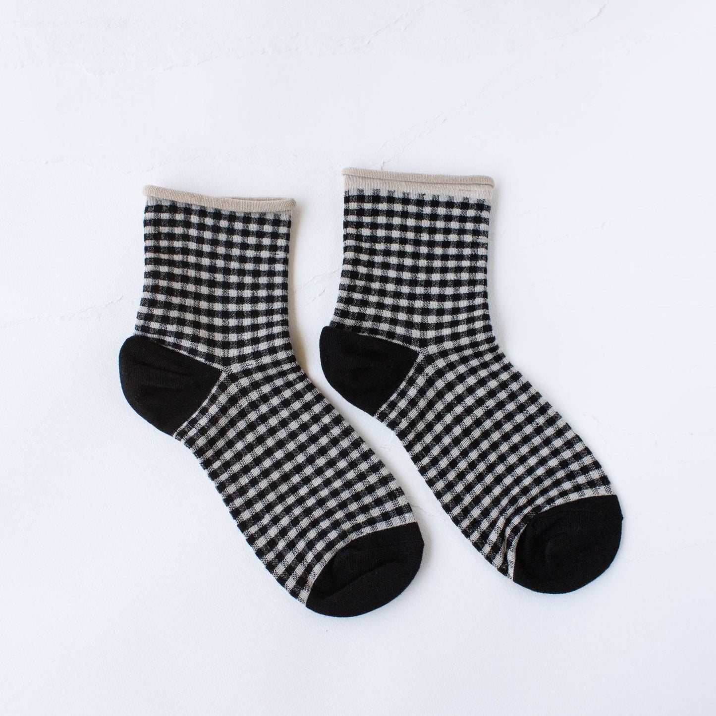 Picnic Mid Crew Socks: Mauve