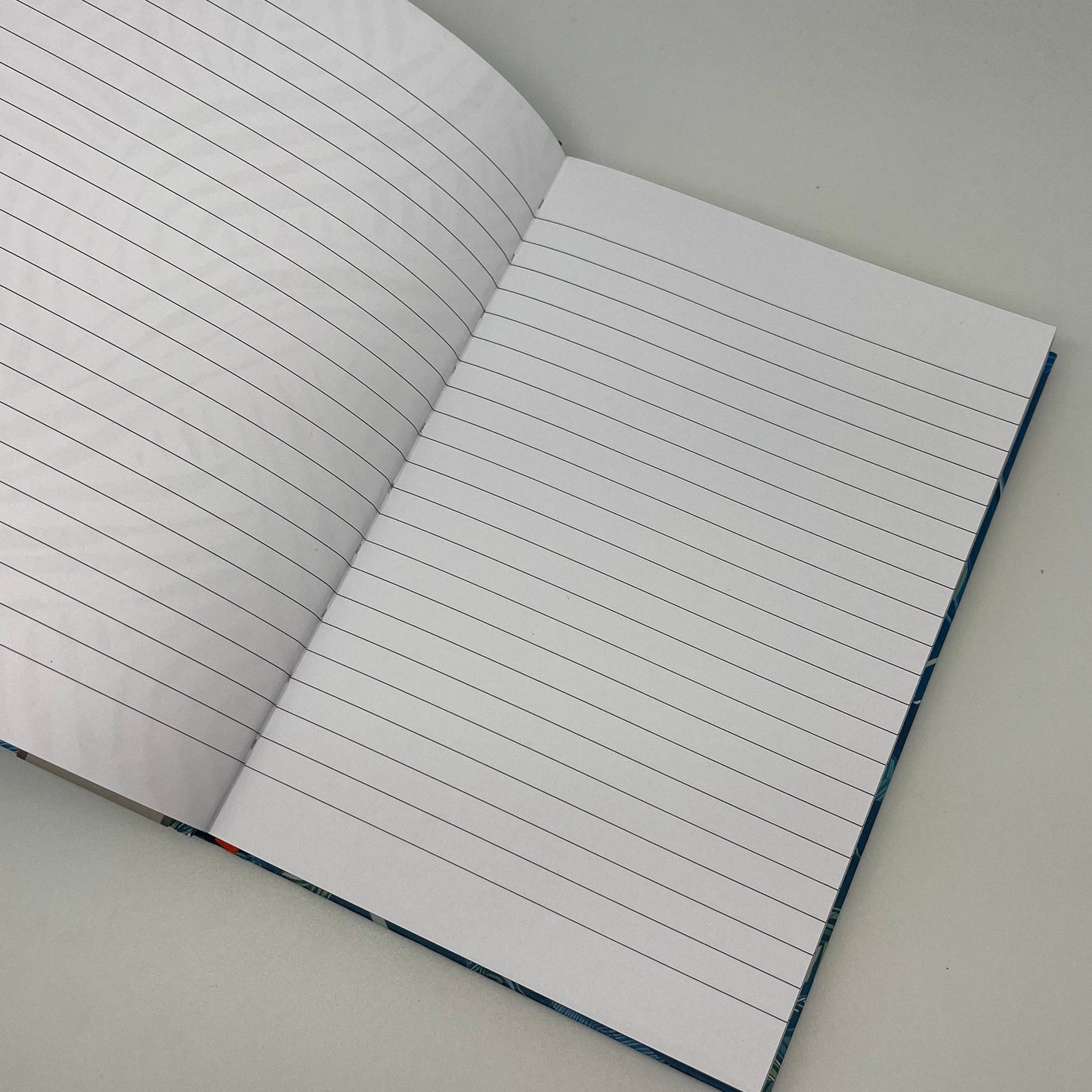 A5 Hardback Notebook Green Gift Stationery Flowers