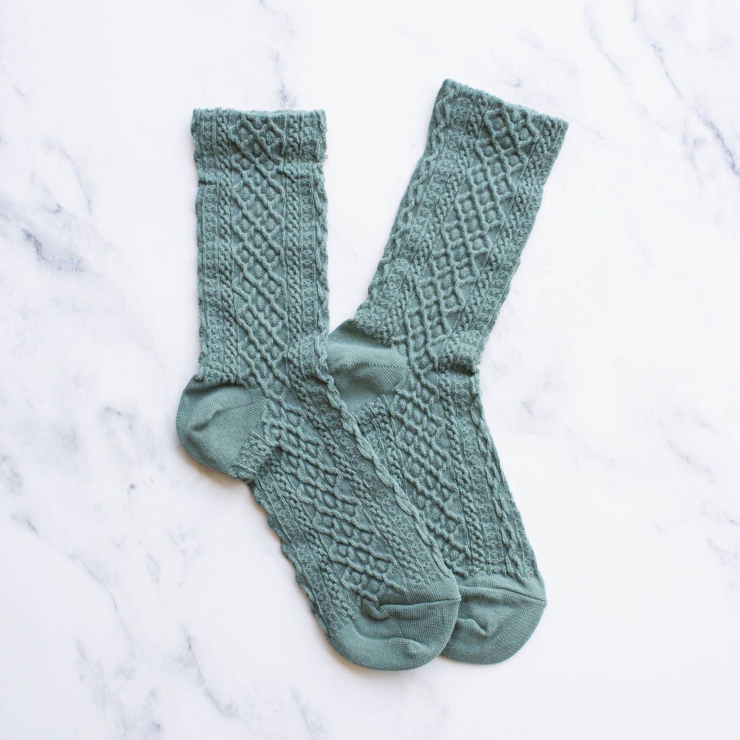 Women's Honeycomb Casual Socks: Oatmeal