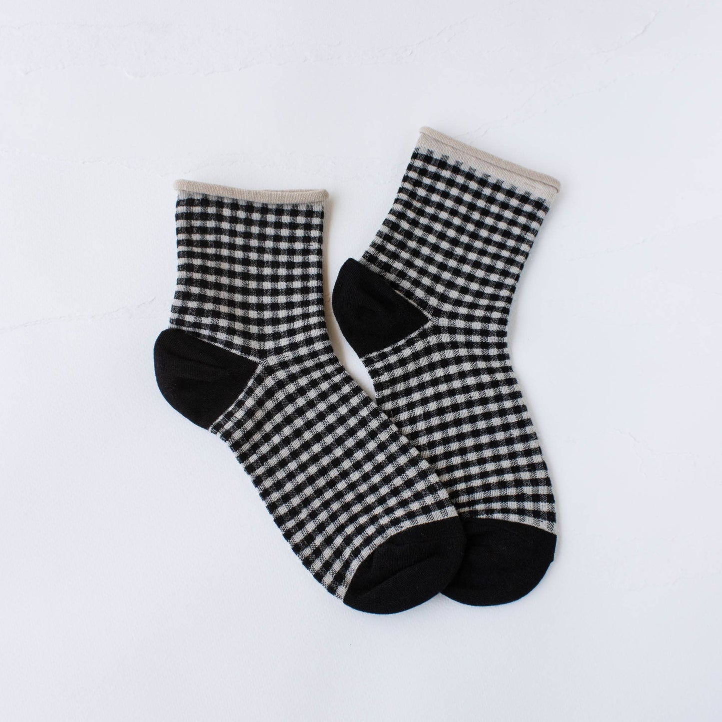 Picnic Mid Crew Socks: Mauve