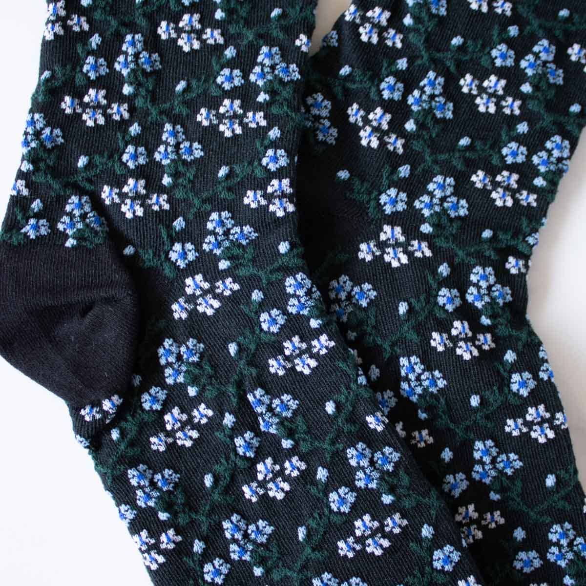 Little Blossom Casual Socks: Black