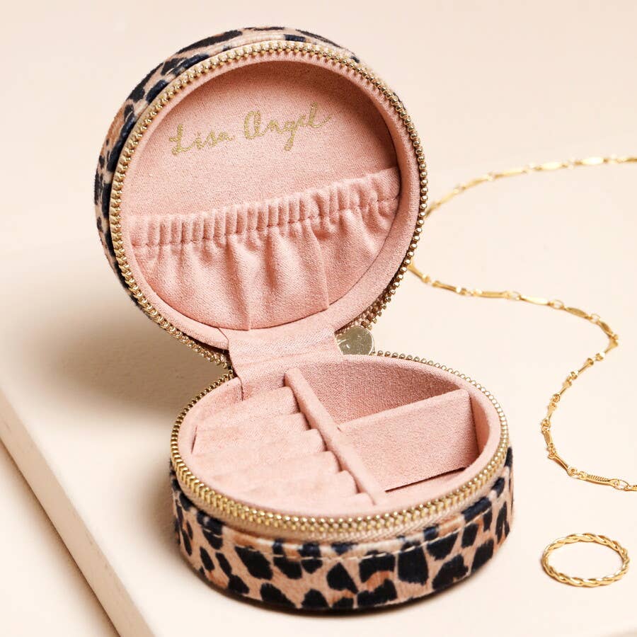 Jewelry Case - Velvet Leopard Print