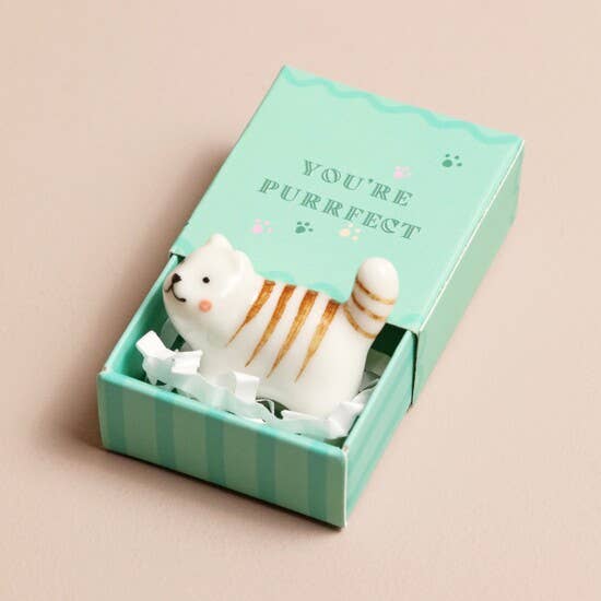 Tiny Matchbox Ceramic Tokens: House