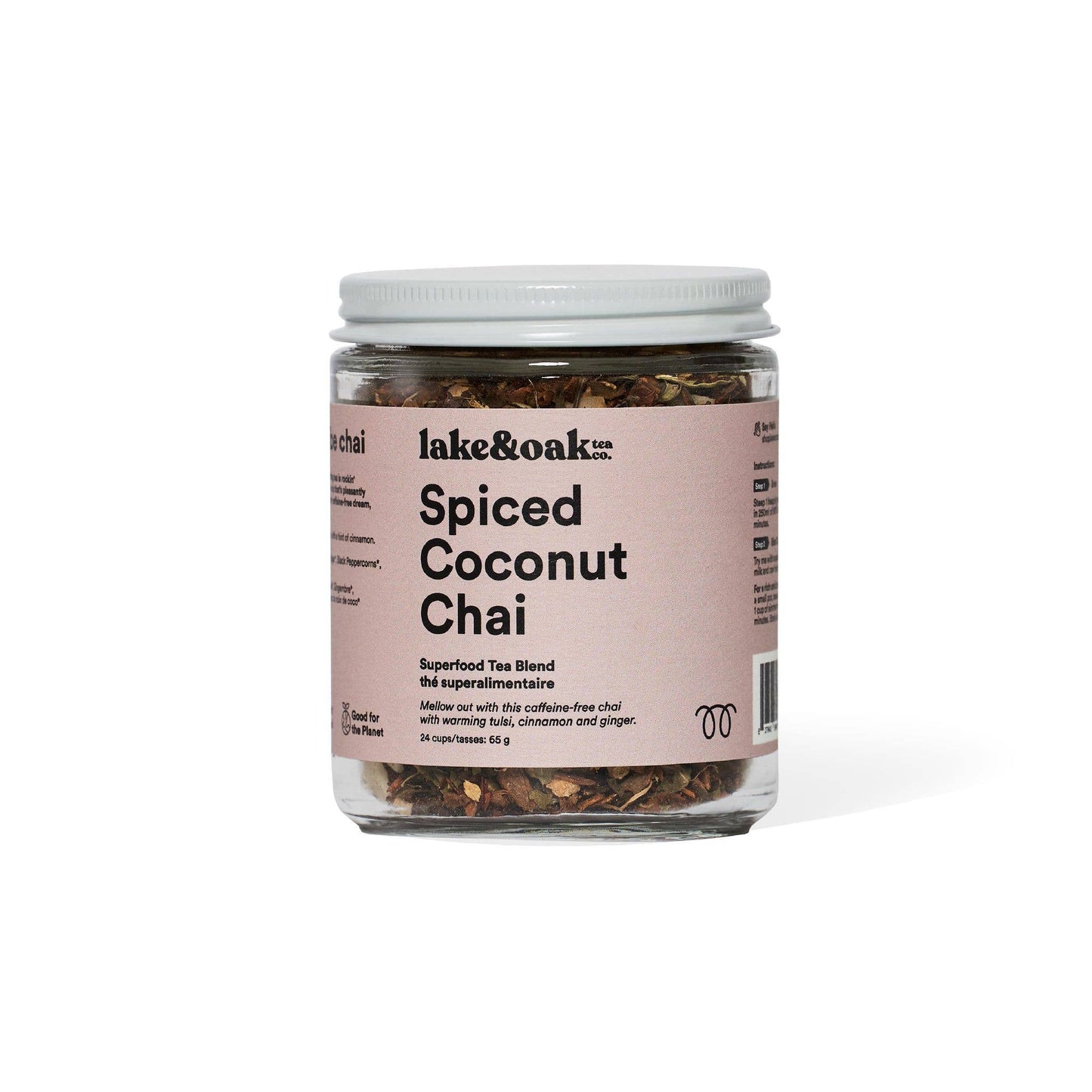 Spiced Coconut Chai - Superfood Tea Blend: Pyramid Tea Bags - Retail Canister