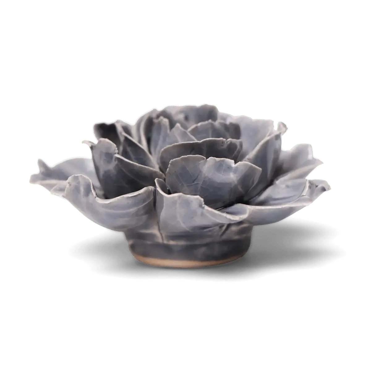 Ceramic Flower Wall Art Rose Grey 6: Rose Grey