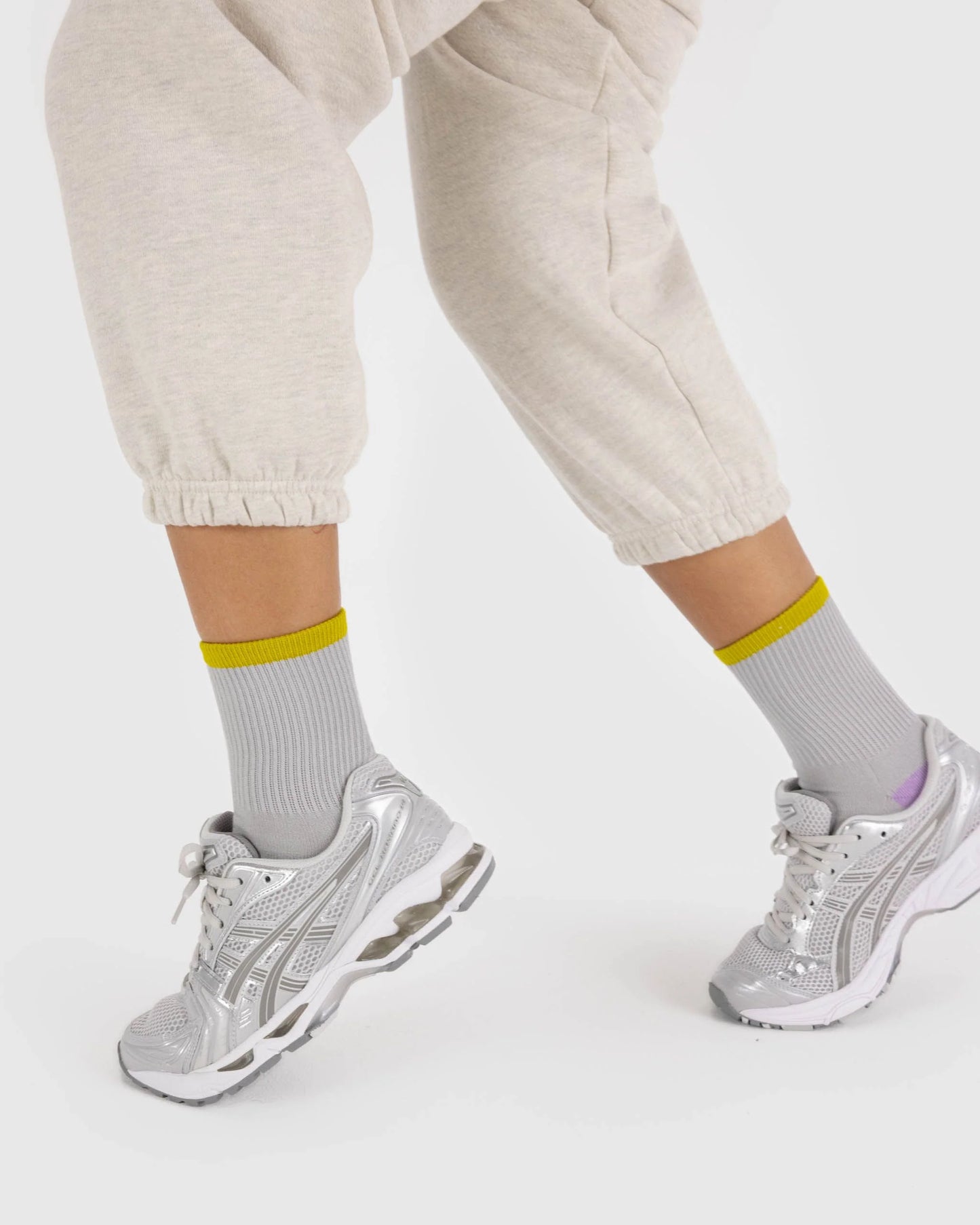 Sock Ribbed - Fog Mix