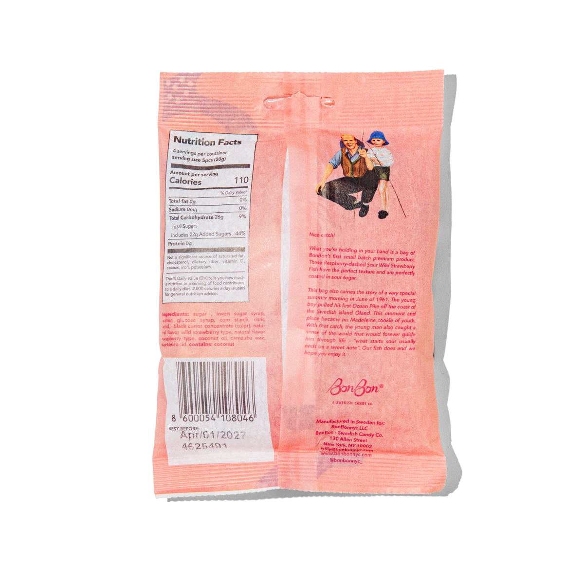 Swedish Candy - Sour Wild Strawberry Fish