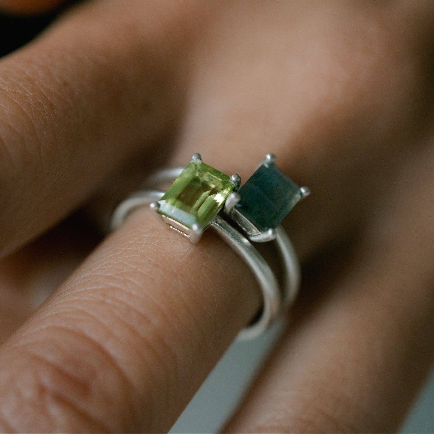 Lisa Fletcher - Ophelia Sterling Silver Ring - Peridot