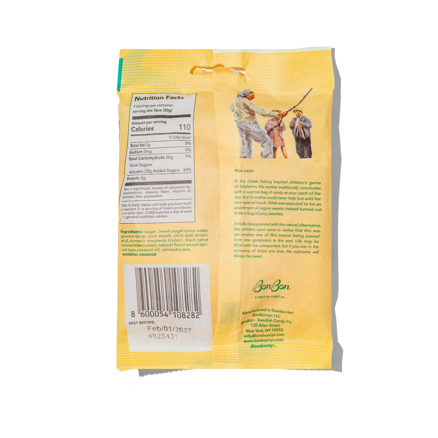 Sour Peach Fish - Swedish Candy