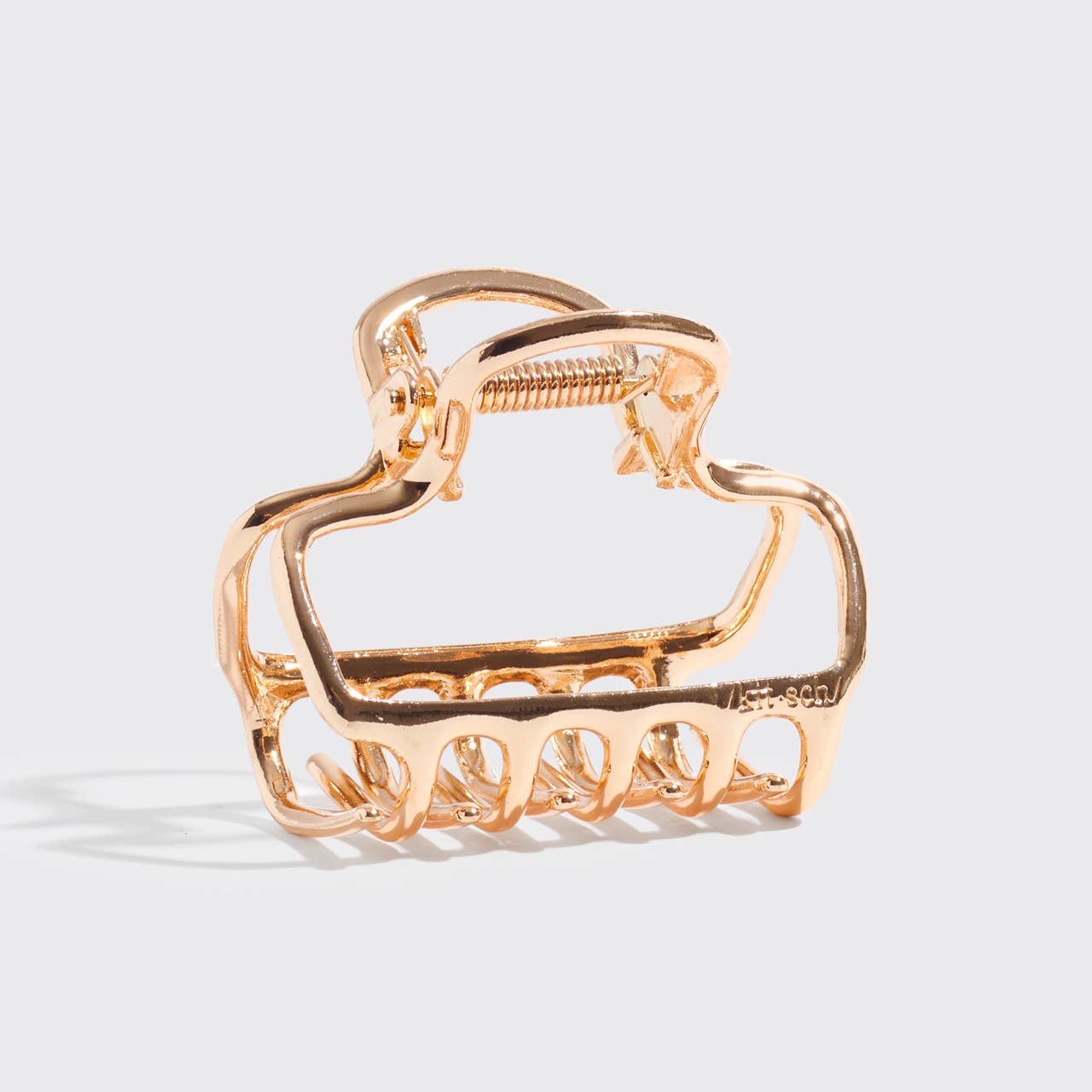 Puffy Claw Clip - Gold