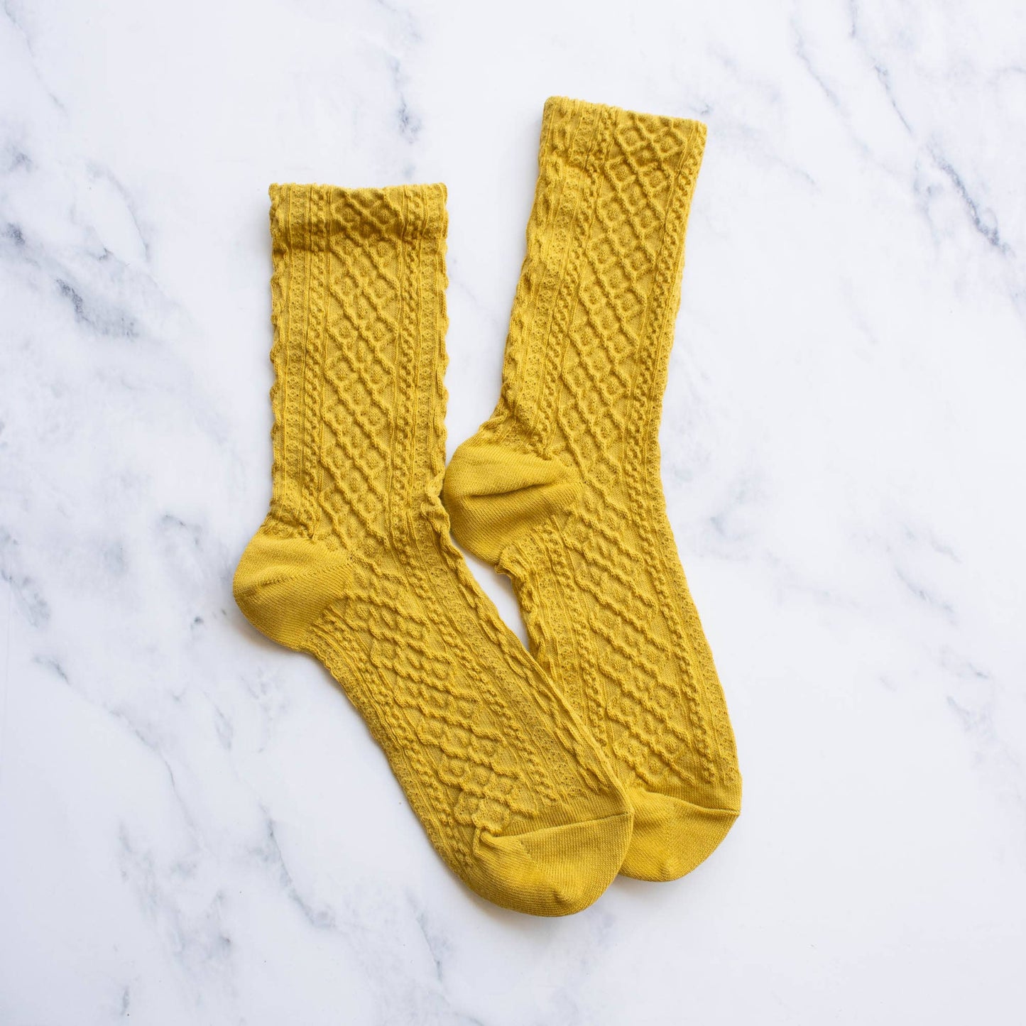 Women's Honeycomb Casual Socks: Oatmeal