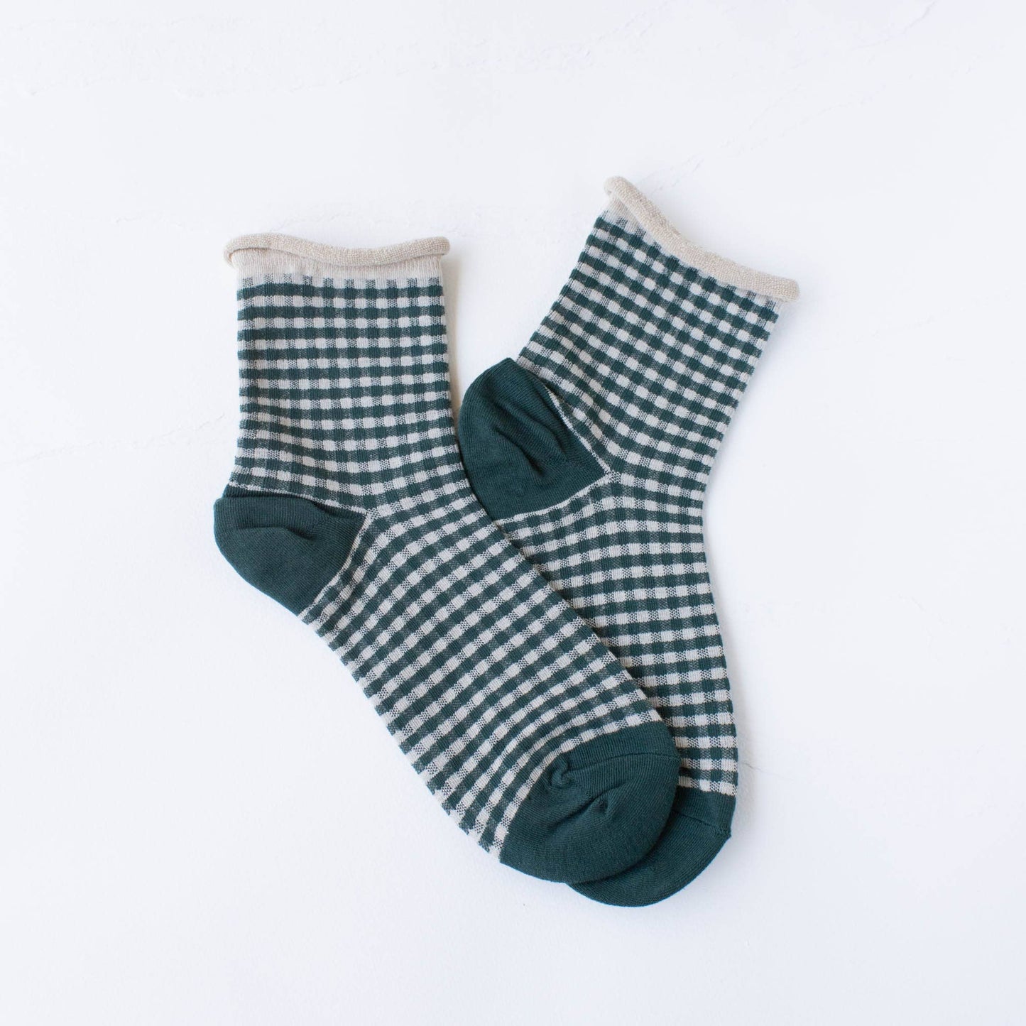 Picnic Mid Crew Socks: Mauve
