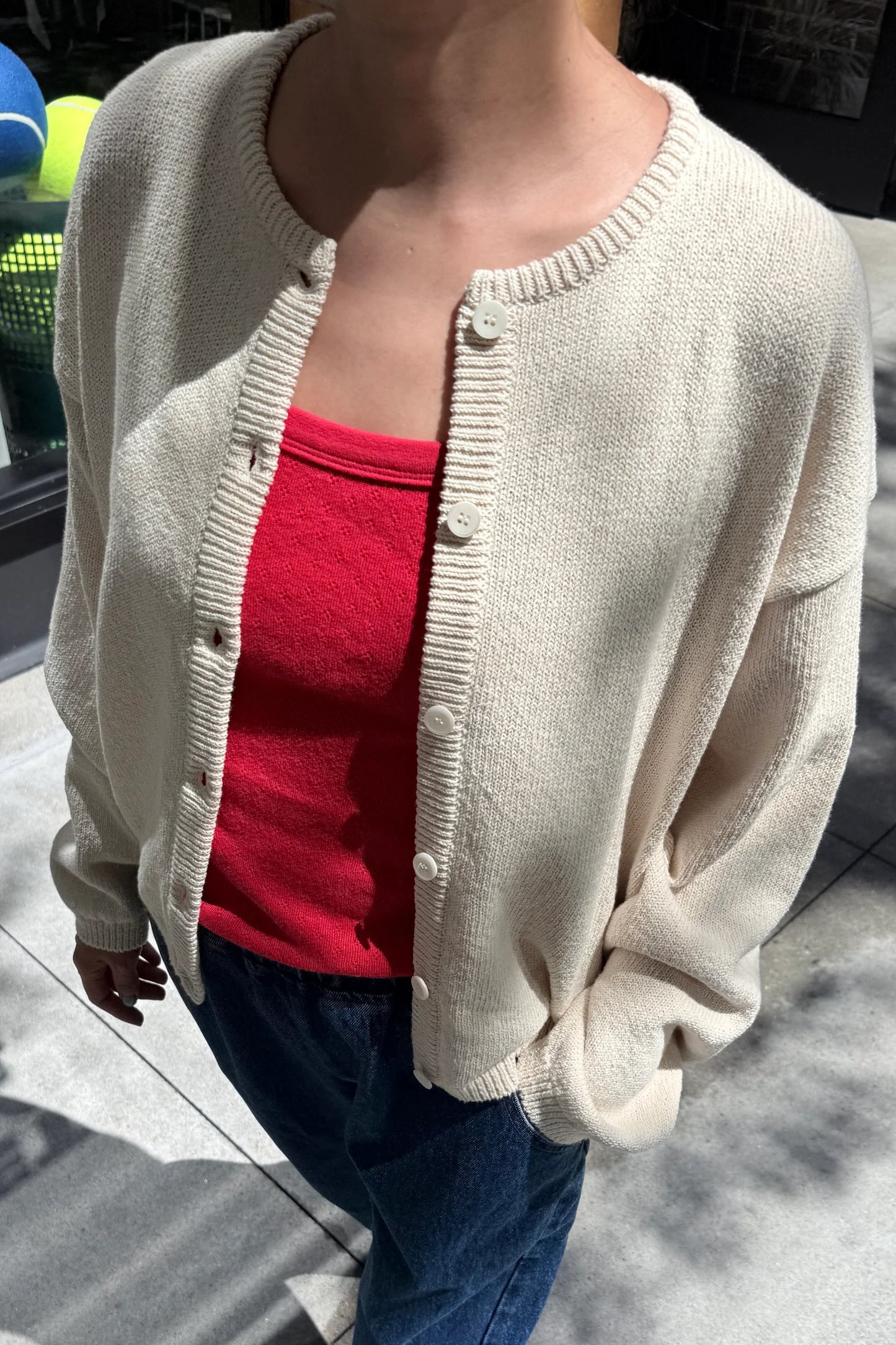 LeBon Leila cotton cardigan