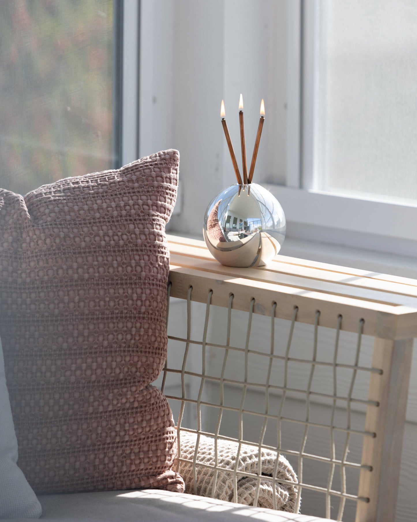 Everlasting Candle Co. Neva Vase - Silver Metallic