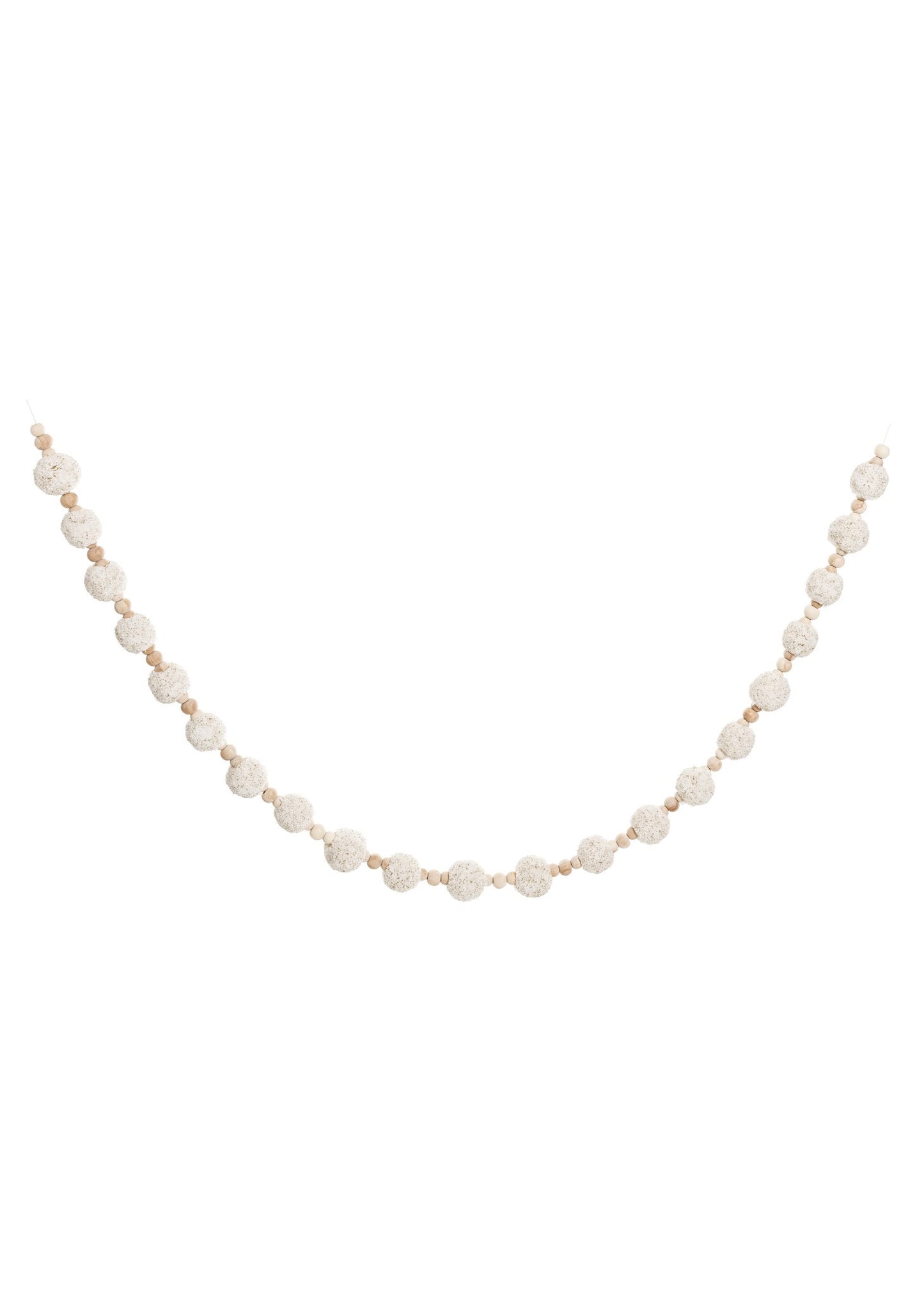 Garland - Fluffy Pompom with Beads