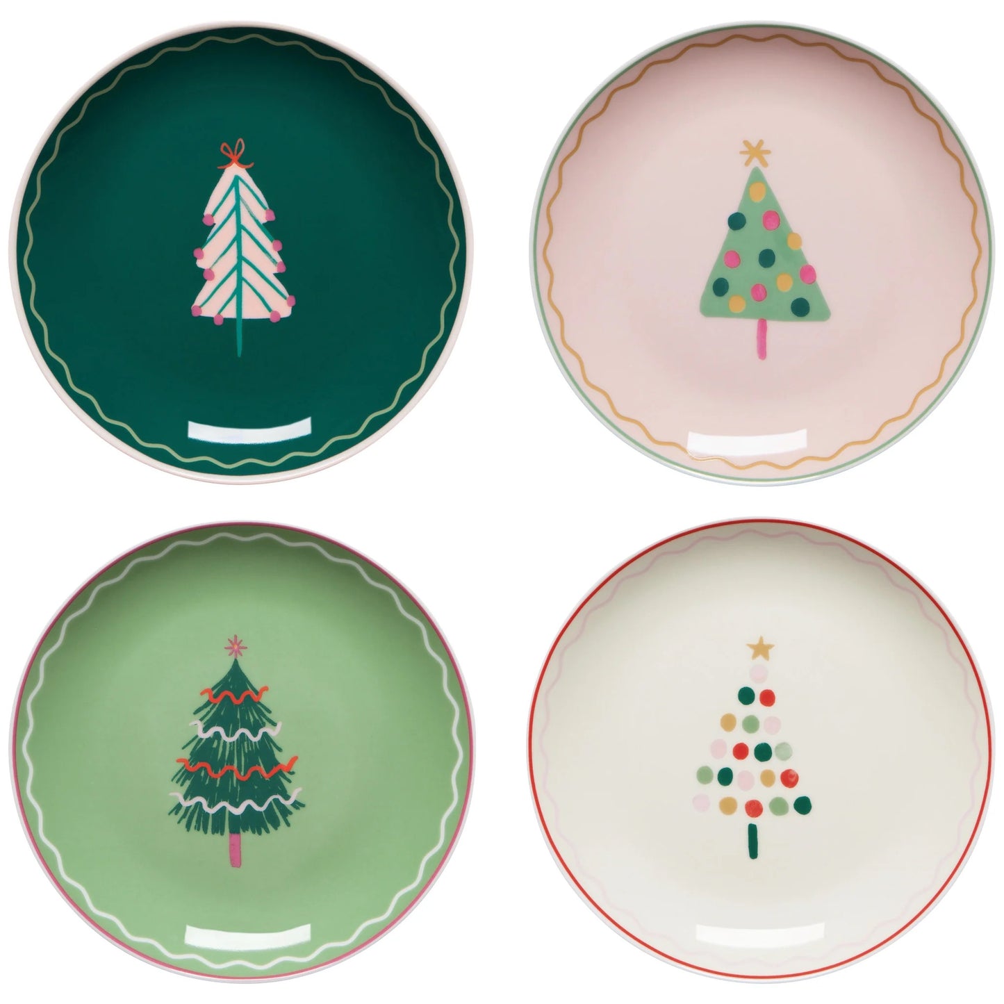 Appetizer Plates - Glitzmas - Set of 4