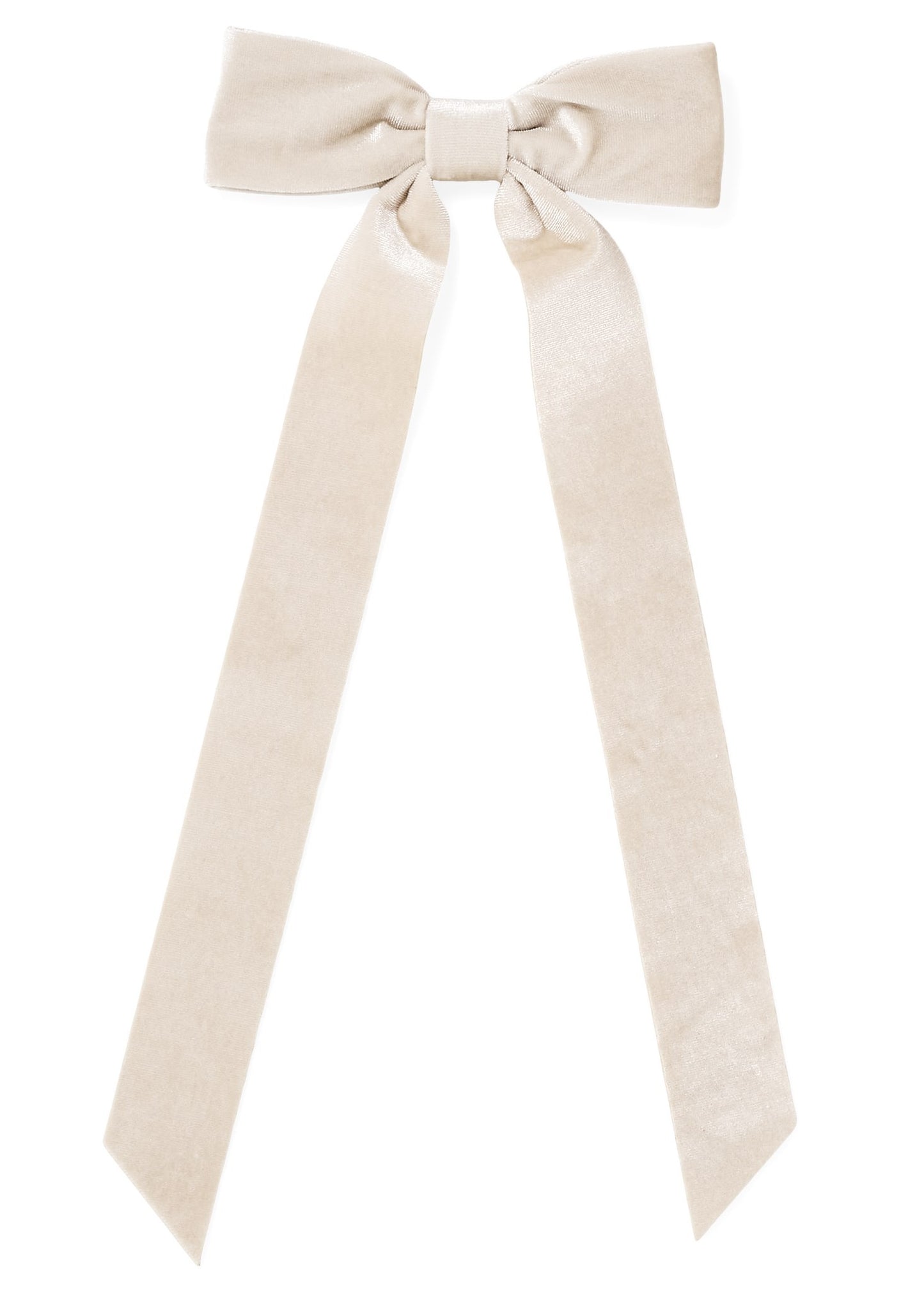 Bow with Clip - Beige
