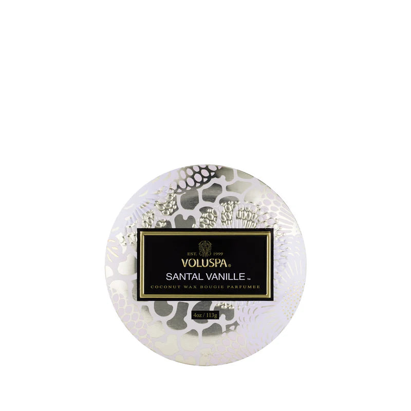 Voluspa - SANTAL VANILLE - MINI TIN CANDLE