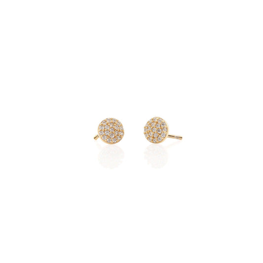Earrings - Round Crystal Stud Earrings