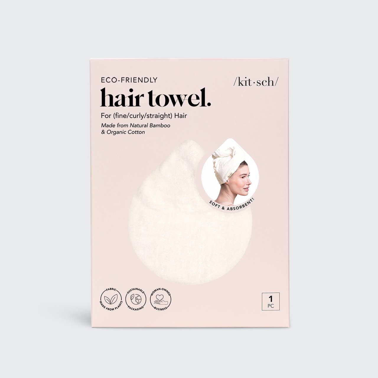 Dry Hair Towel - Ivory
