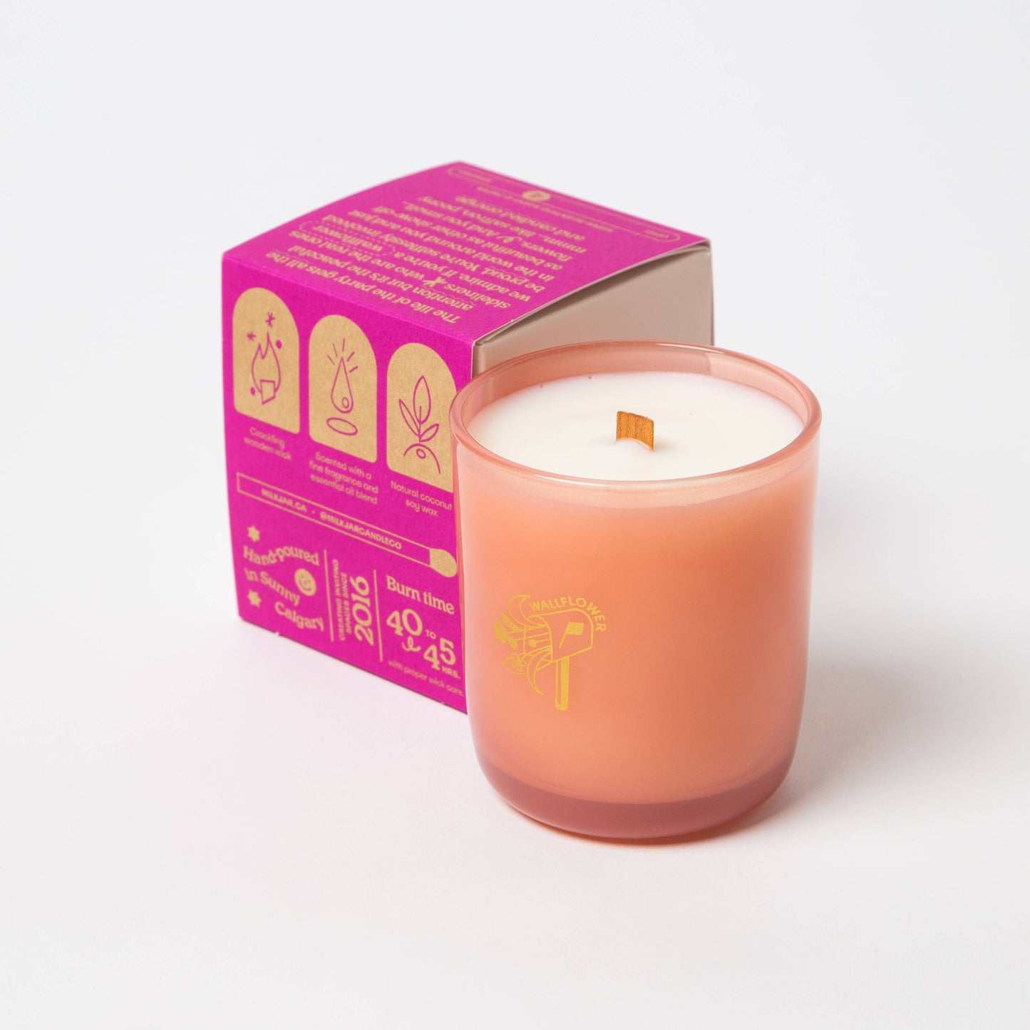 Milkjar Candle Co. - Soy 8 oz Candle - Wallflower