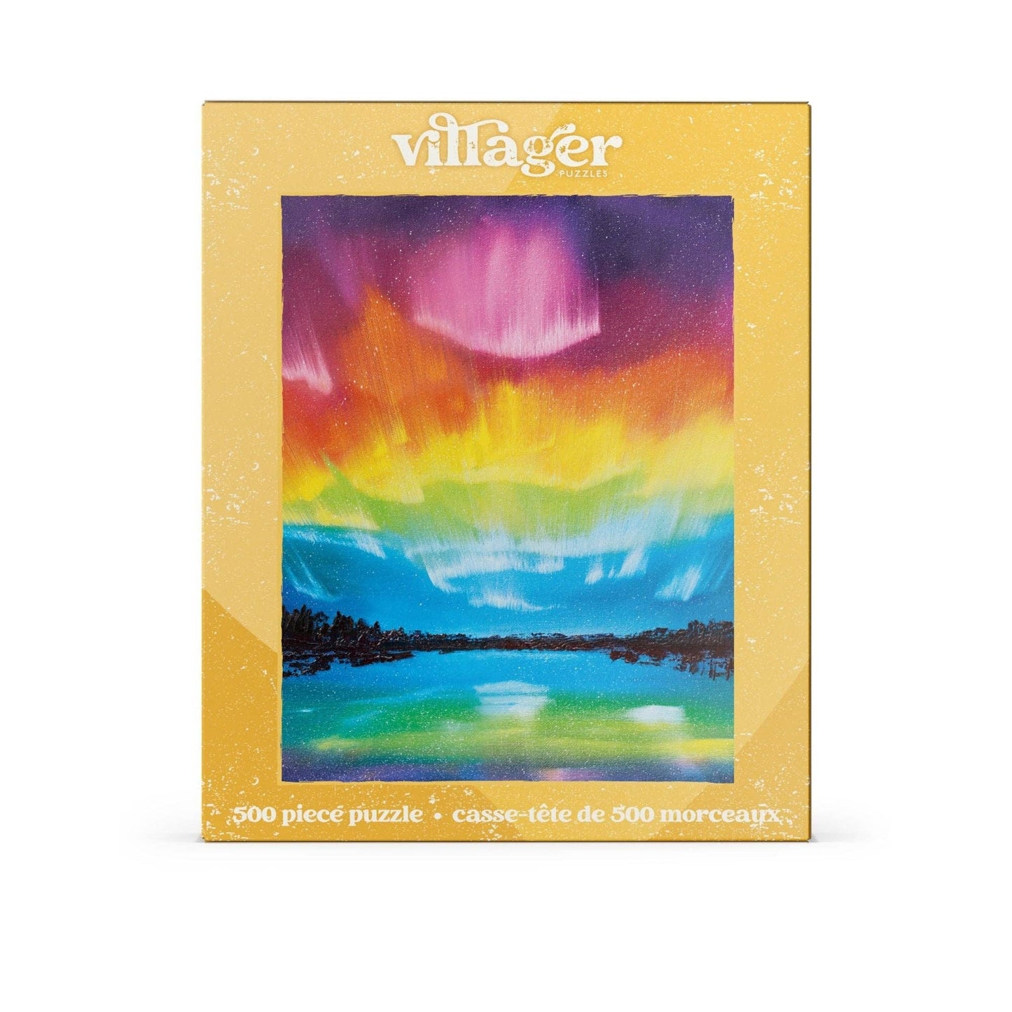 Rainbow Northern Lights | 500-Piece Puzzle | Designed in Canada