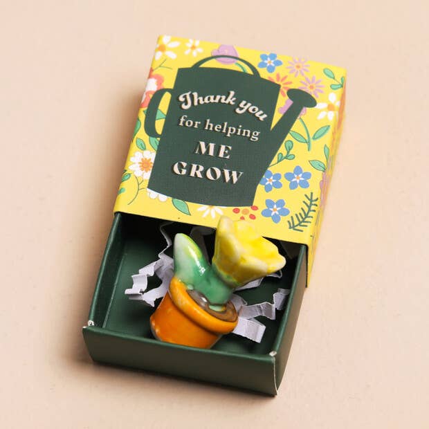Tiny Matchbox Ceramic Tokens: Robin