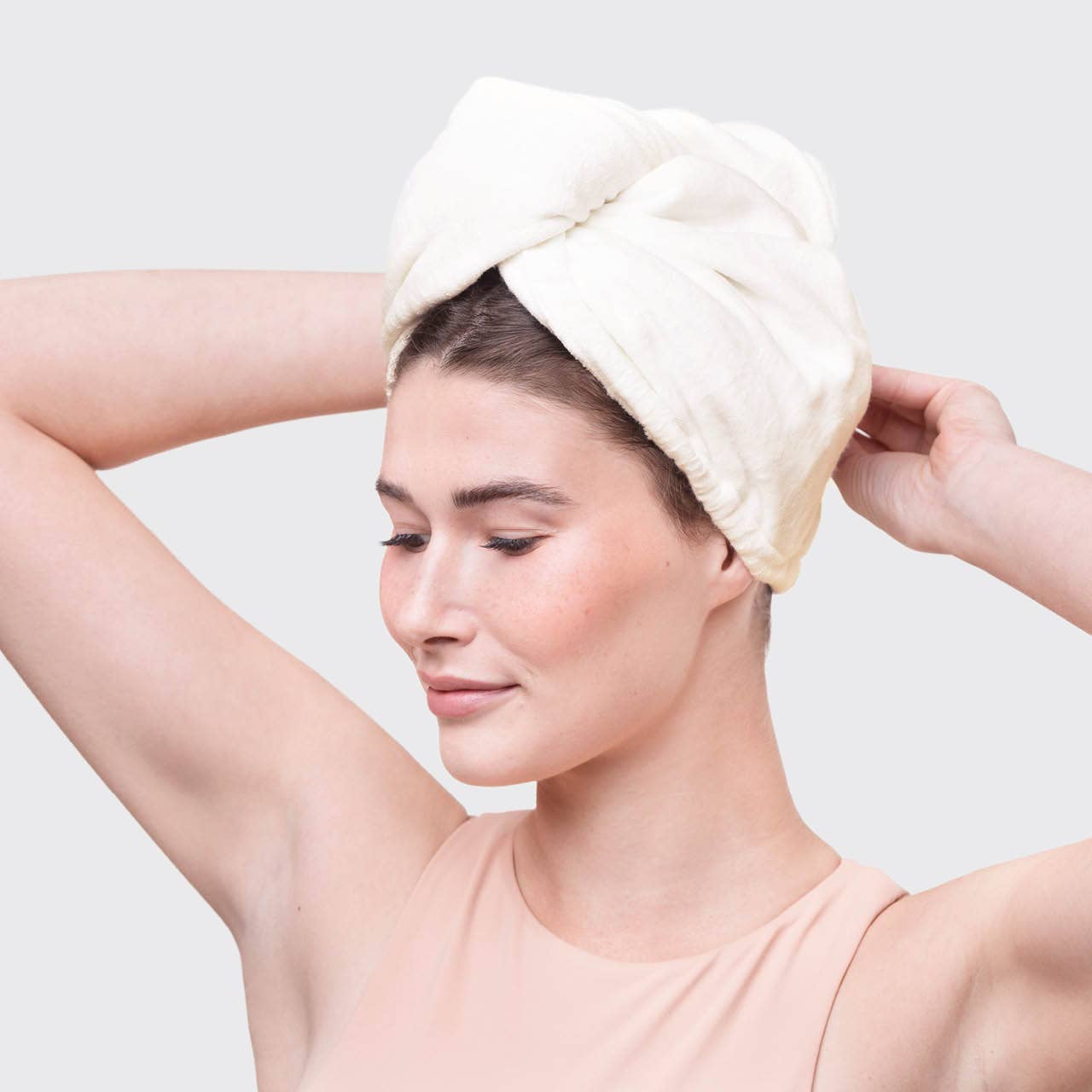 Dry Hair Towel - Ivory