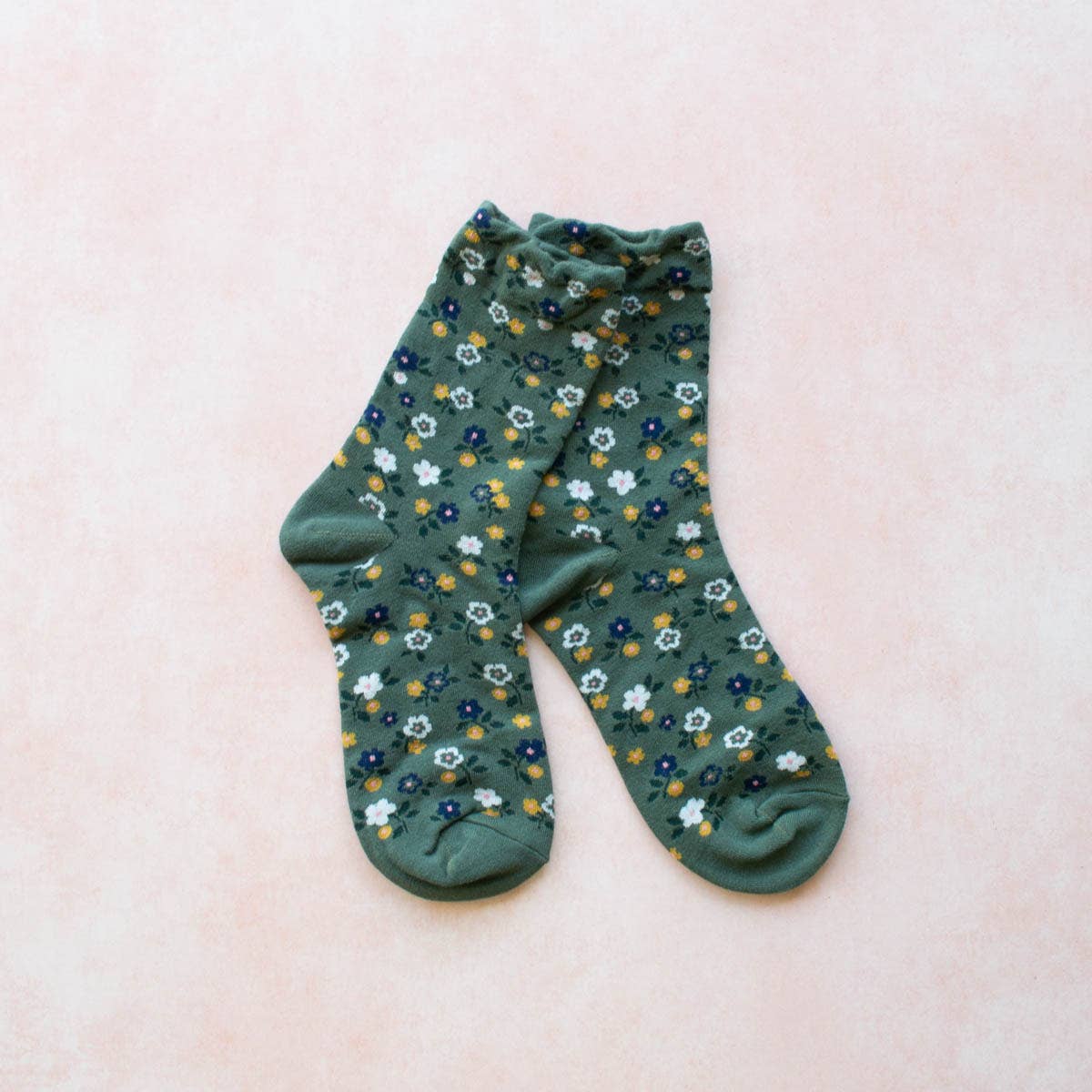 Garden Flower Socks: Pink