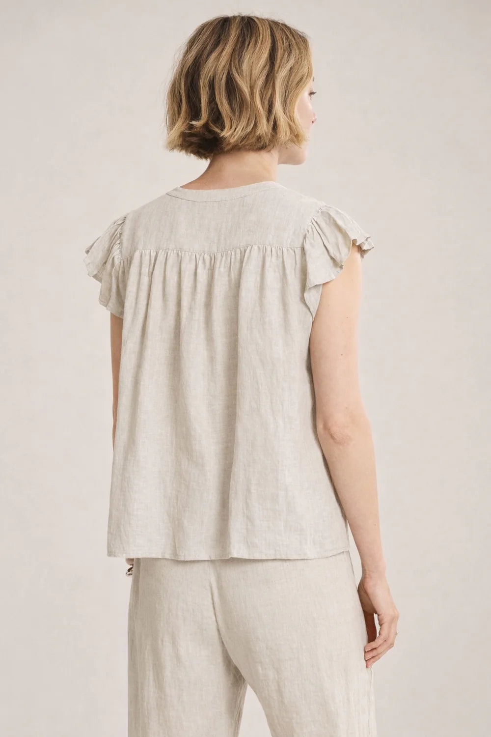Velvet Janey Woven Linen top