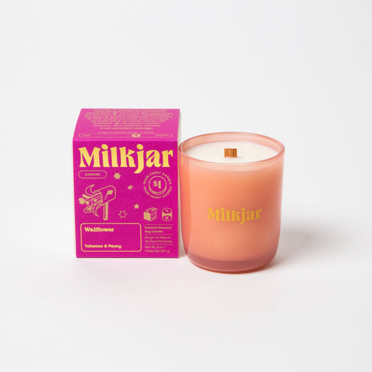 Milkjar Candle  Co. - Soy 8 oz Candle - Wallflower