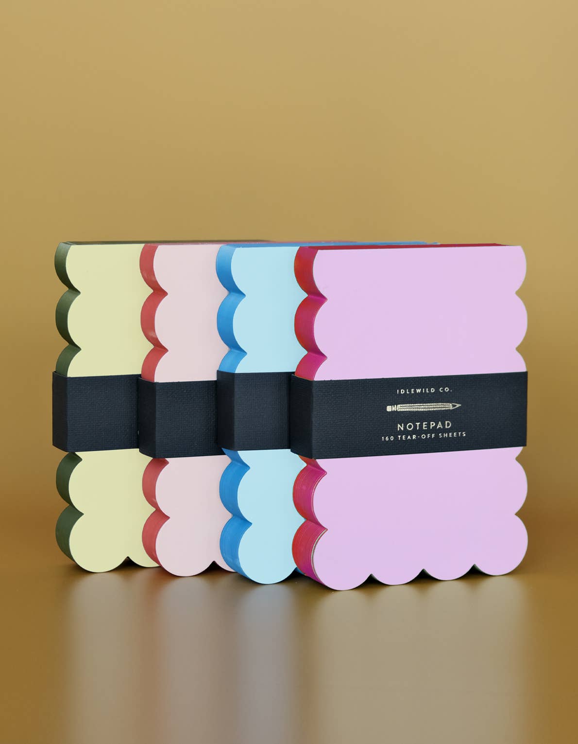 Notepad - Scalloped Shaped | Lilac + Hot Pink Edge
