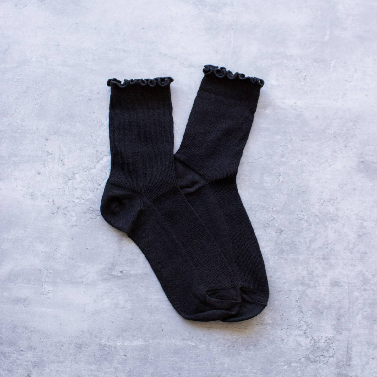 Ruffle Edge - Black