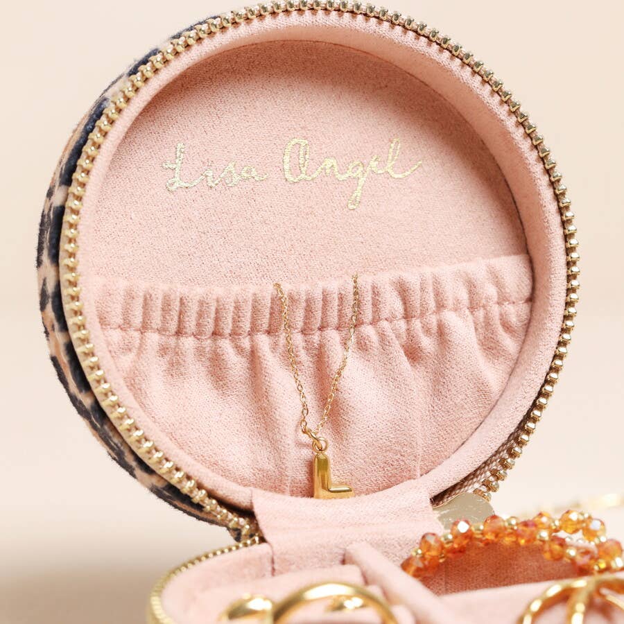 Jewelry Case - Velvet Leopard Print