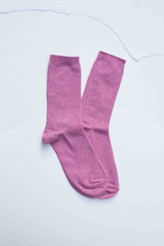 Glitter sock - Modal Blend - Pink