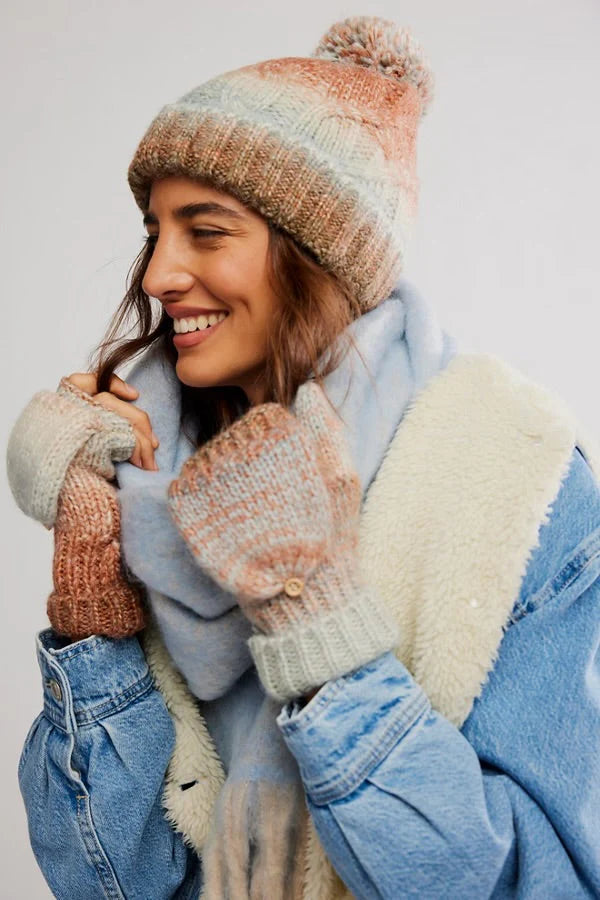 Free People Hat & Glove set