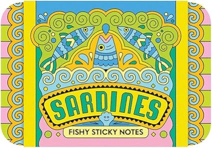 Sardines Fishy Sticky Notes