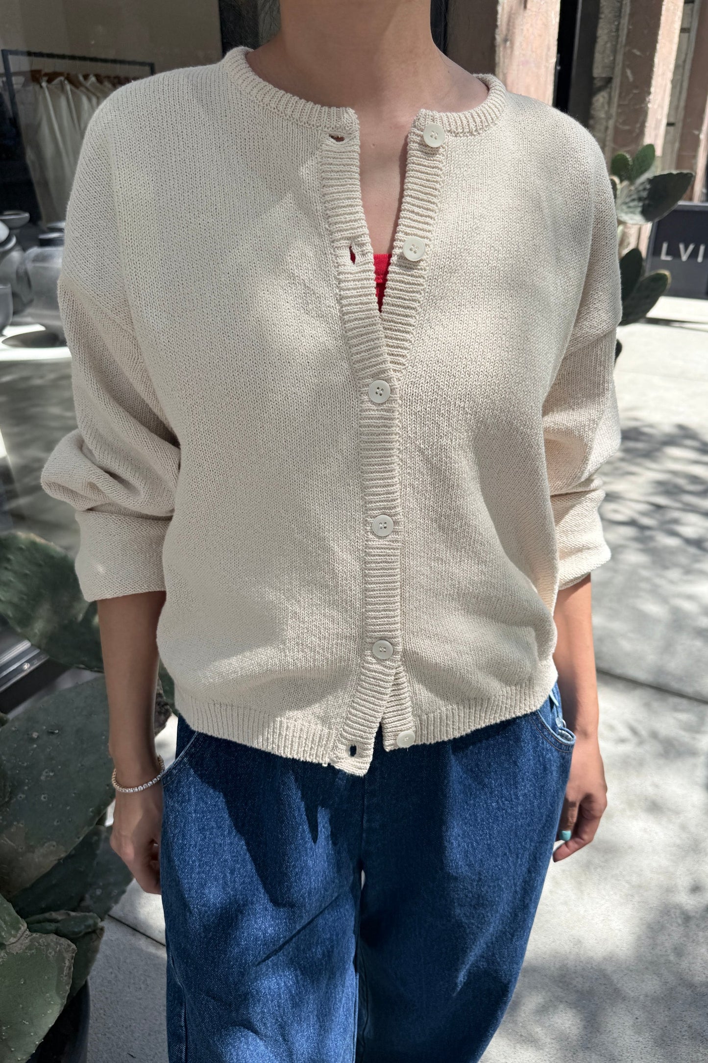 LeBon Leila cotton cardigan