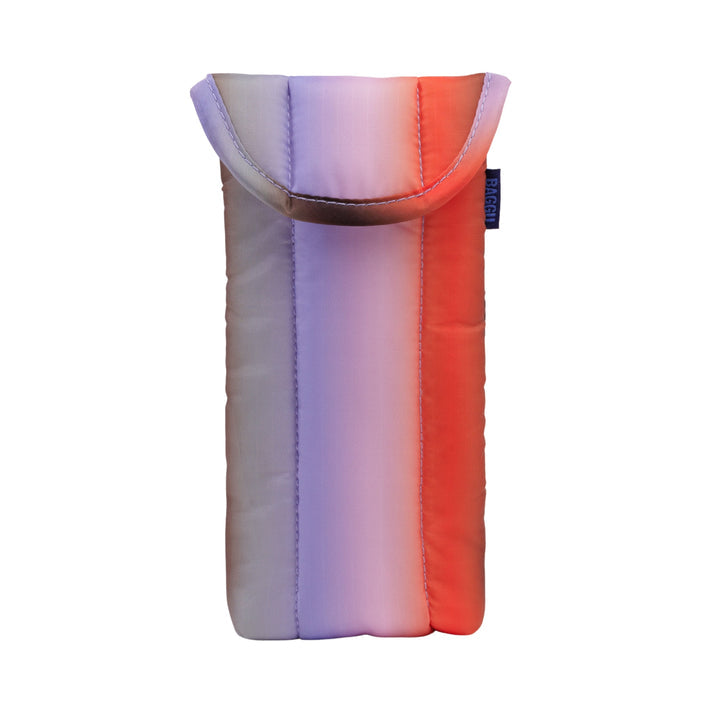 Puffy Glasses Sleeve - Gradient Stripe - Poppy & Lilac